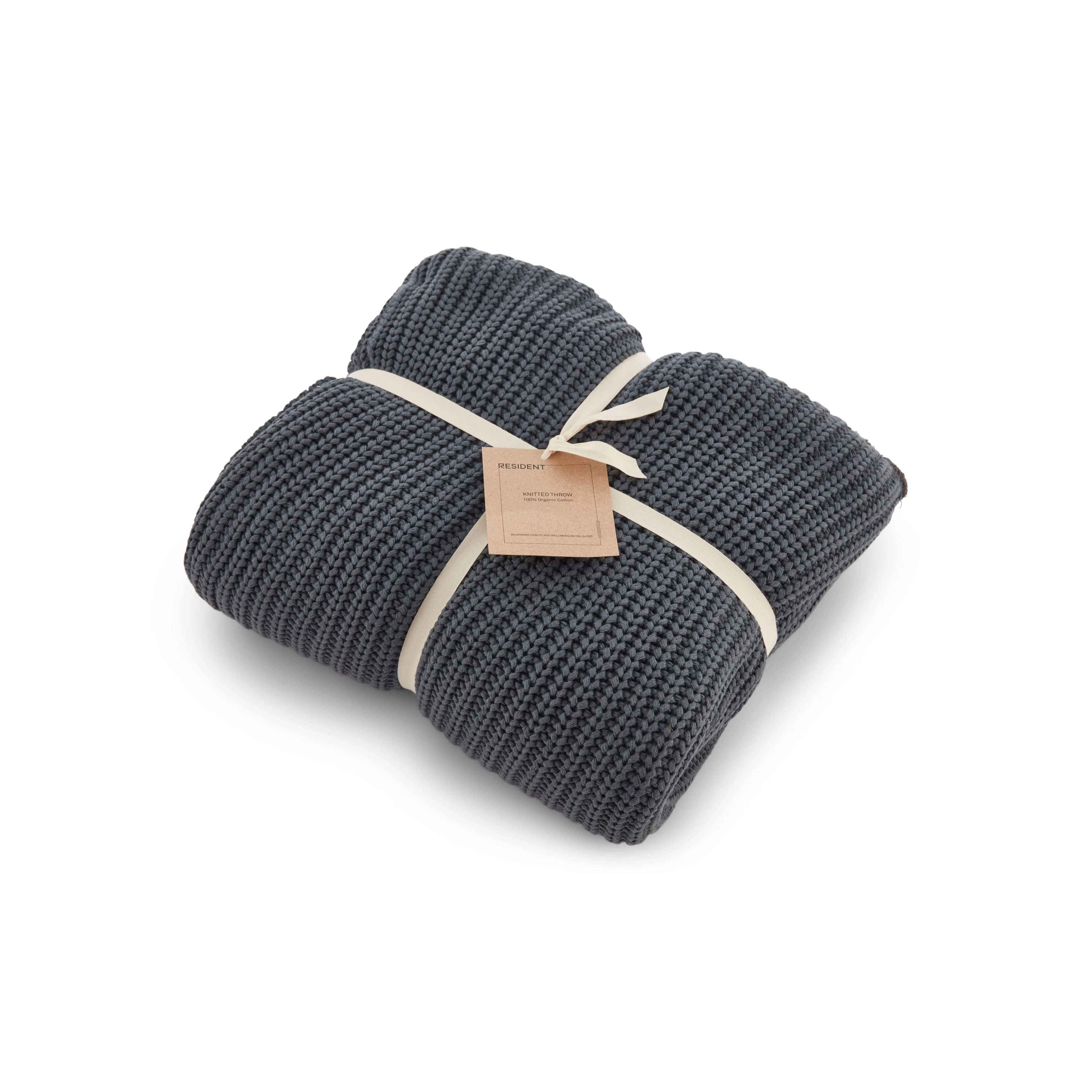 ORGANIC CHUNKY RIB KNITTED THROW - Image 7