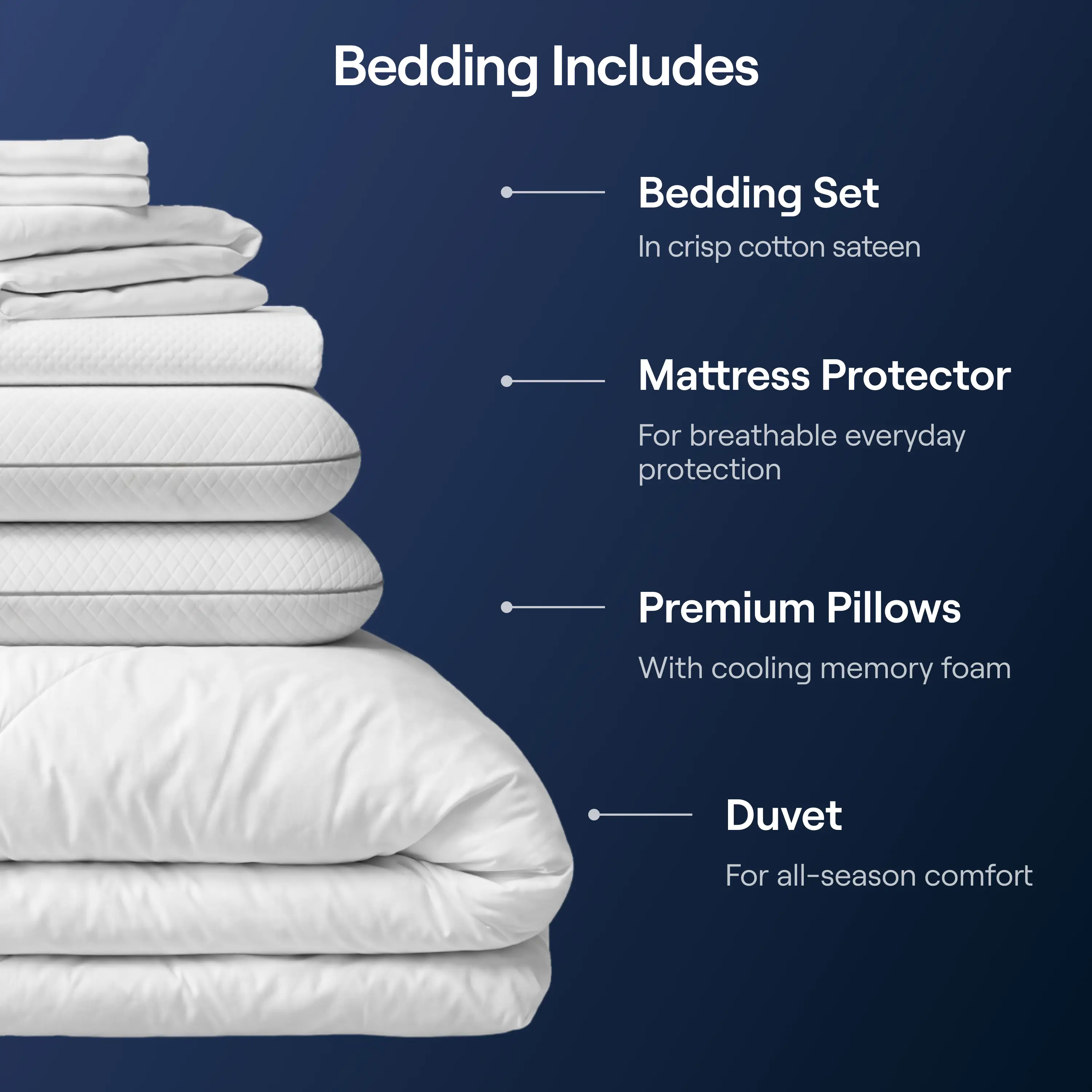 Nectar Classic Hybrid Bedroom Bundle - King - Image 4