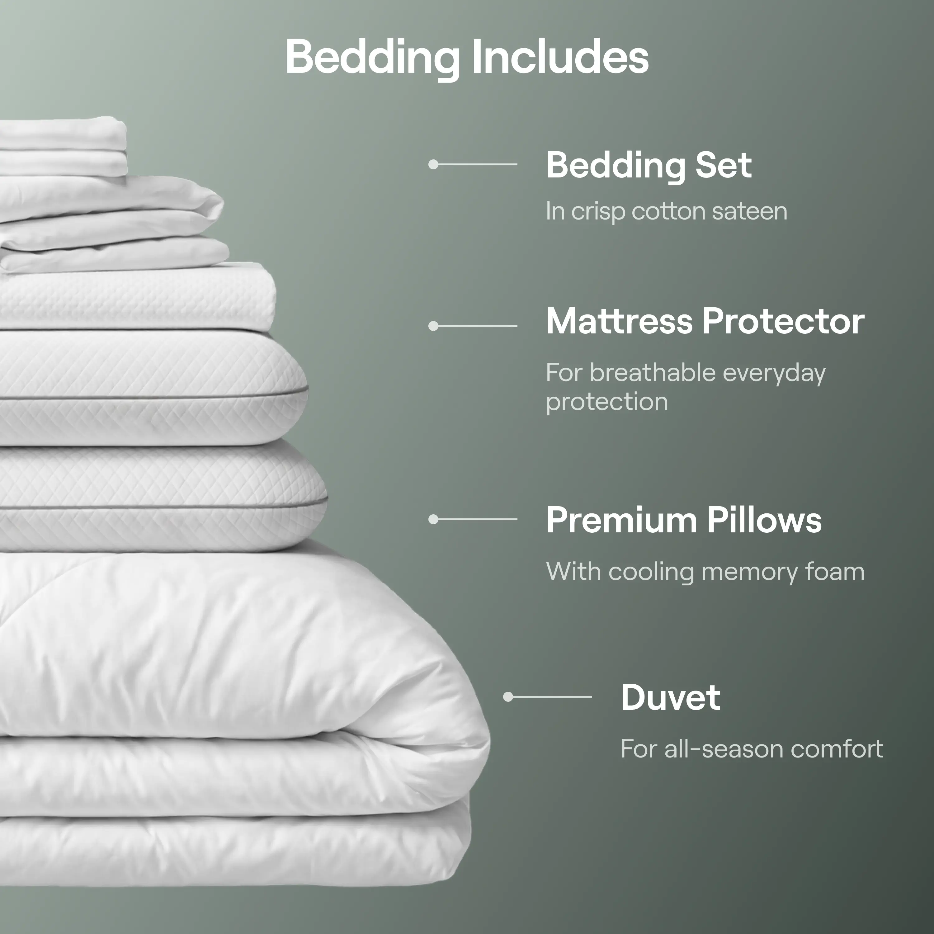 Nectar Premier Bedroom Bundle - Double - Image 4